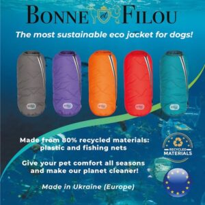 Sustainable Eco-Friendly Dog Jacket / Vest - Made in Ukraine - Red, M2